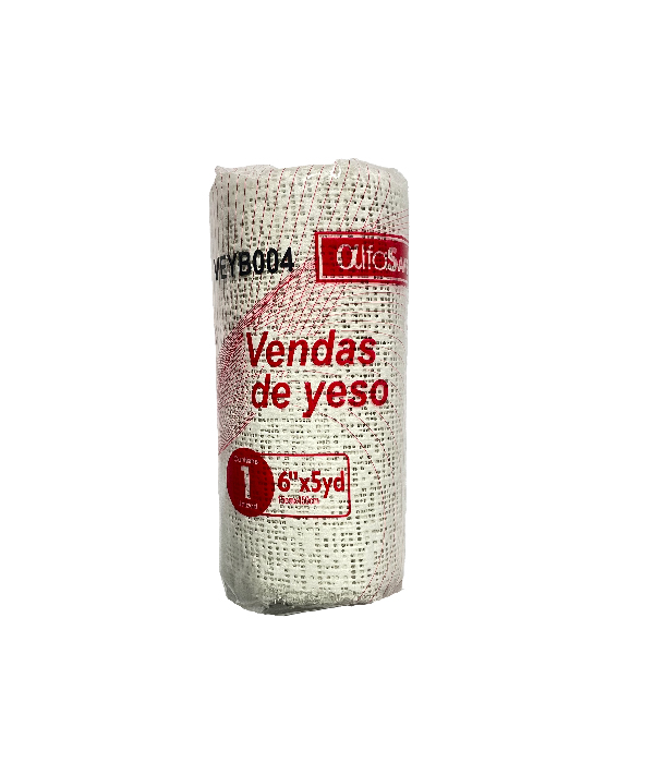 VENDAS YESO BLANCA  ALFASAFE BOLSA 6x5 YARDAS